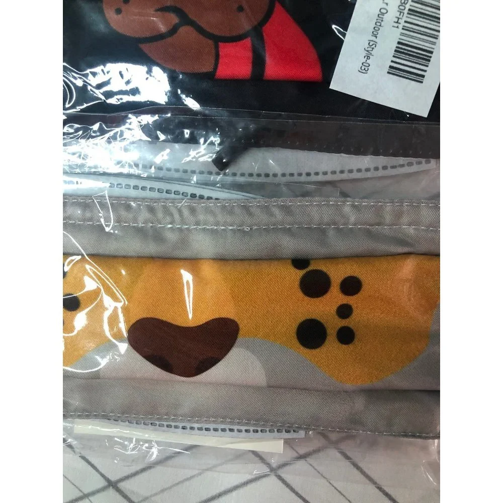 4 kids face masks with filters